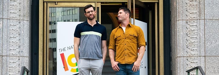 Exclusive Interview: Jim Rash, Eve Lindley, Dot-Marie Jones, and Nicholas Stoller of Bros image